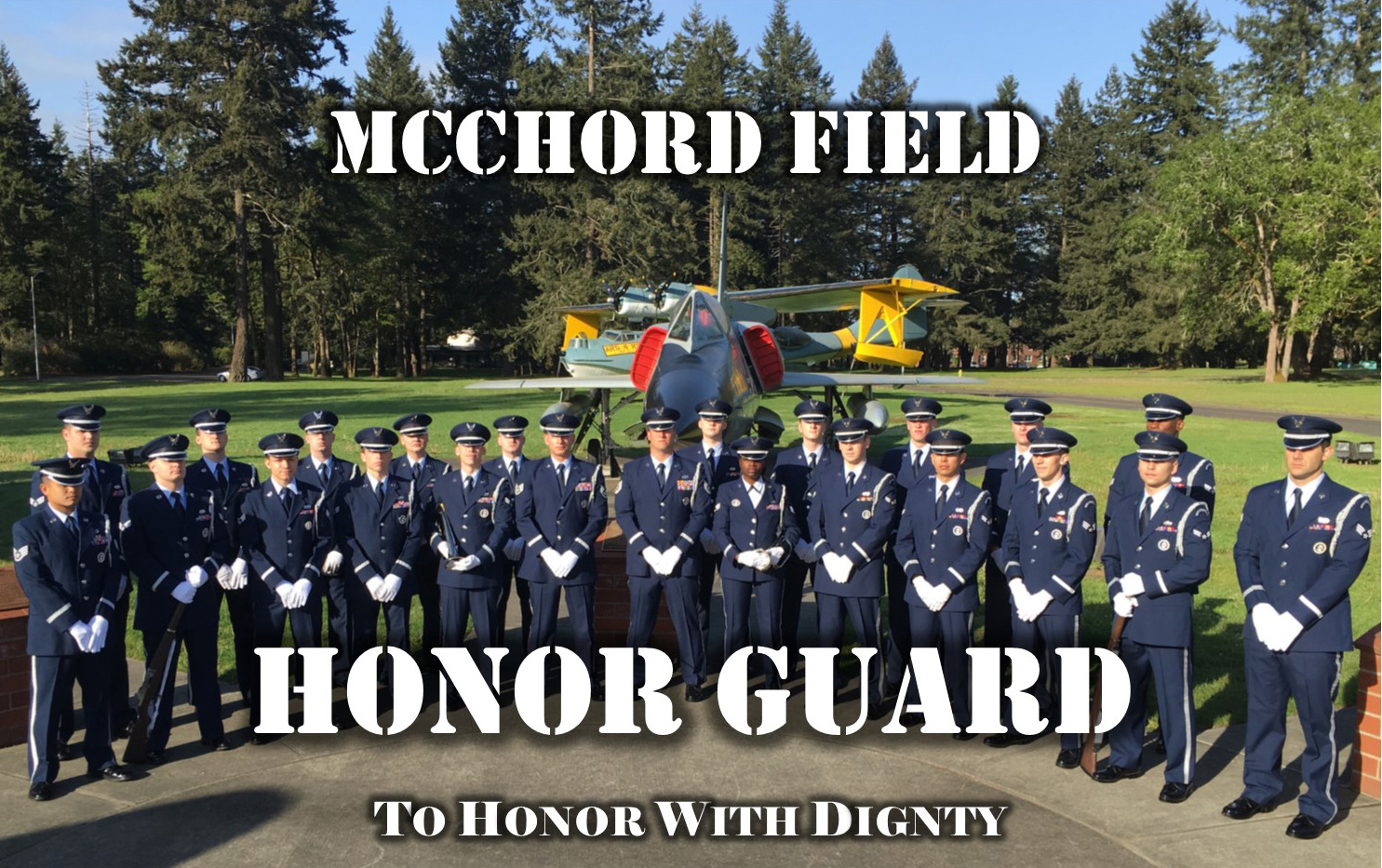 McChord Field honor guard group photo