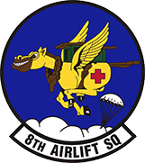 8th Airlift Squadron unit patch